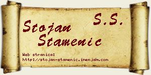 Stojan Stamenić vizit kartica